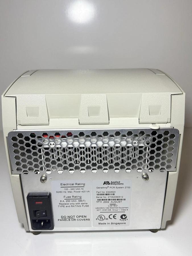Used Applied Biosystems GeneAmp ABI 96-Well Thermal Cycler PCR System 2700