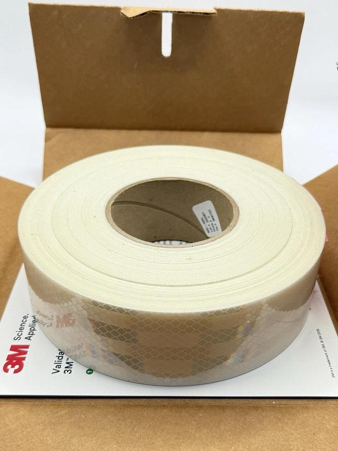 Used NEW 3M Diamond Grade Conspicuity Markings 983-10NL, White, 2 in x 50 yd