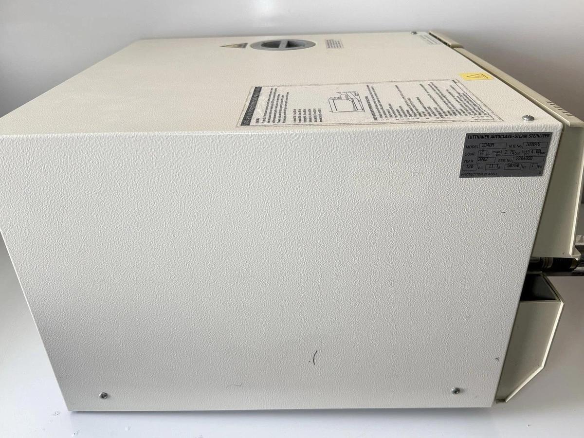 Used Tuttnauer 2340M Manual Autoclave Steam Sterilizer – 19L Chamber, Benchtop