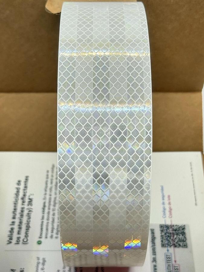 Used NEW 3M Diamond Grade Conspicuity Markings 983-10NL, White, 2 in x 50 yd