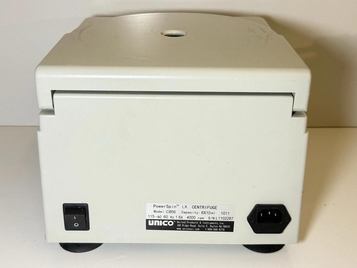 Used UNICO PowerSpin LX Centrifuge C856 6x10ml 4000rpm
