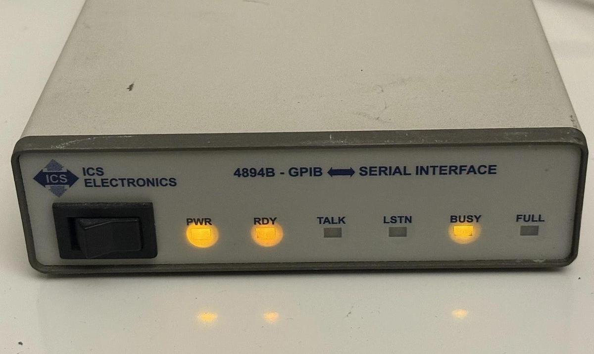 Used ICS Electronics 4894B GPIB to Serial Interface Convertor Box Module 115402-05-7
