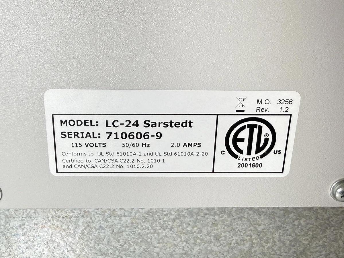 Used SARSTEDT Laboratory Centrifuge Model: LC-24  w/ 6 Buckets