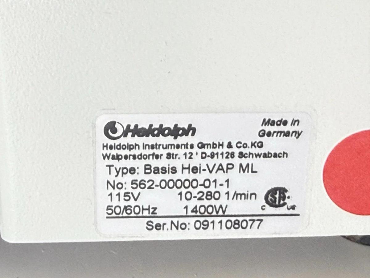 Used Heidolph Basis Hei-VAP ML Rotary Evaporator with Heizbad Hei-VAP Bath