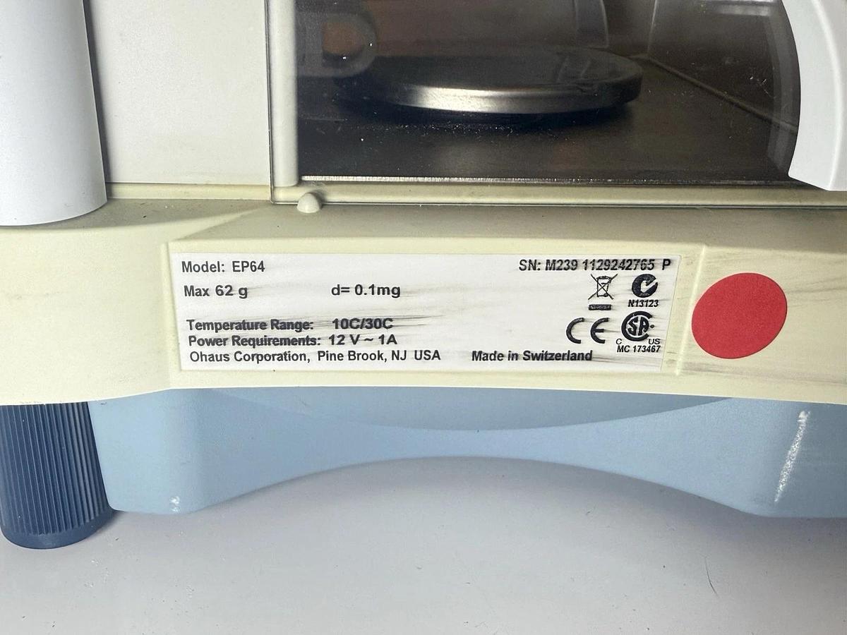 Used Ohaus Explorer Pro EP64 Laboratory Lab Digital Precision Balance Scale