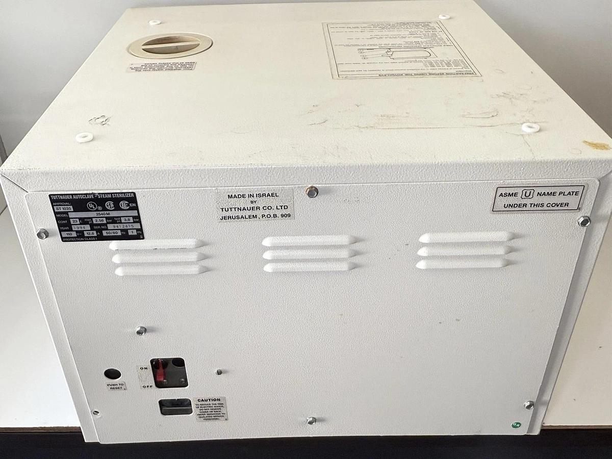 Used Tuttnauer 2540M Autoclave Sterilizer – Benchtop Steam Sterilizer 23L