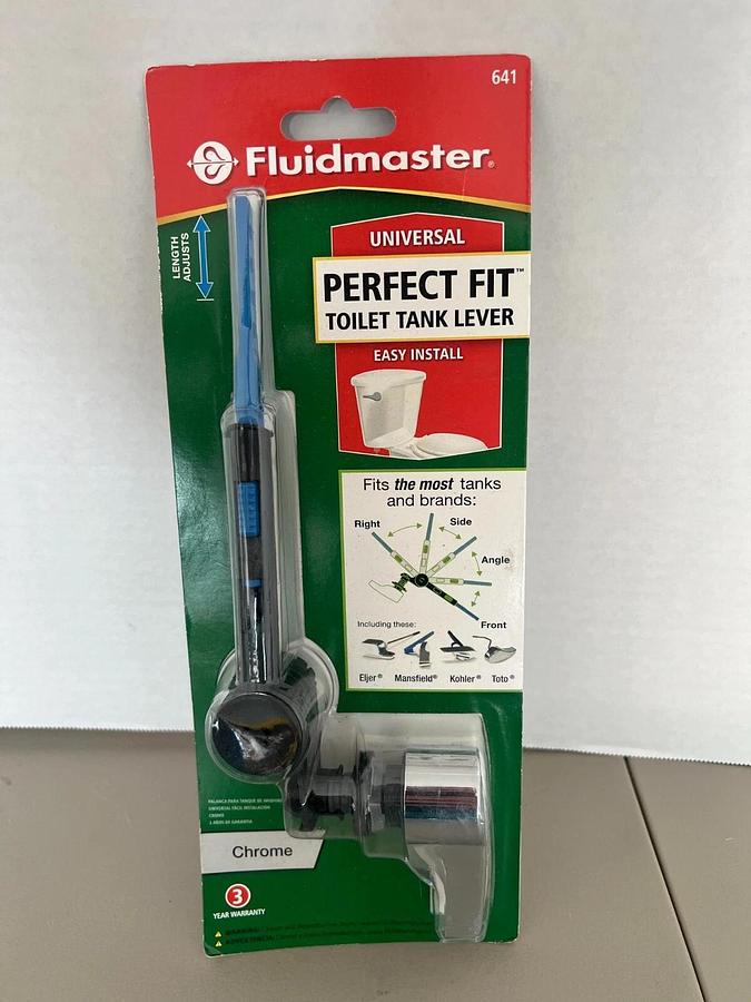 Used Fluidmaster Perfect Fit Universal Toilet Tank Lever - 641 - NEW in package