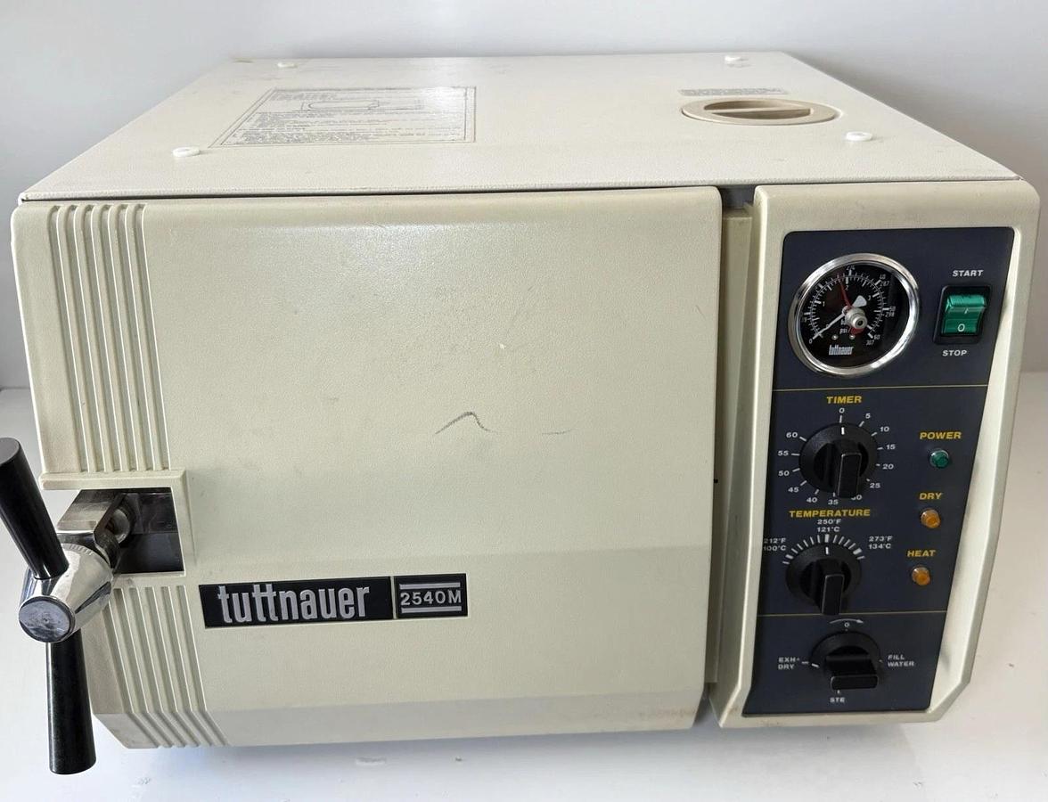 Used Tuttnauer 2540M Autoclave Sterilizer – Benchtop Steam Sterilizer 23L