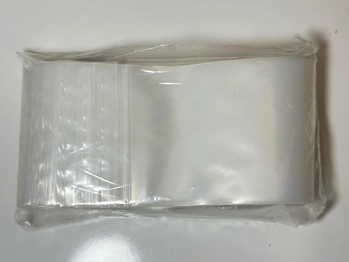 Used 100pcs 4" x 6" H/H Heavy Duty 4Mil Clear Plastic Baggies Bags