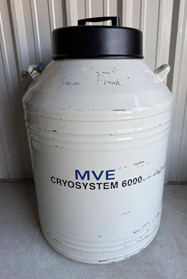 Used MVE CryoSystem 6000 Liquid Nitrogen Storage Tank – 175L LN2 Dewar – Holds 6000 V