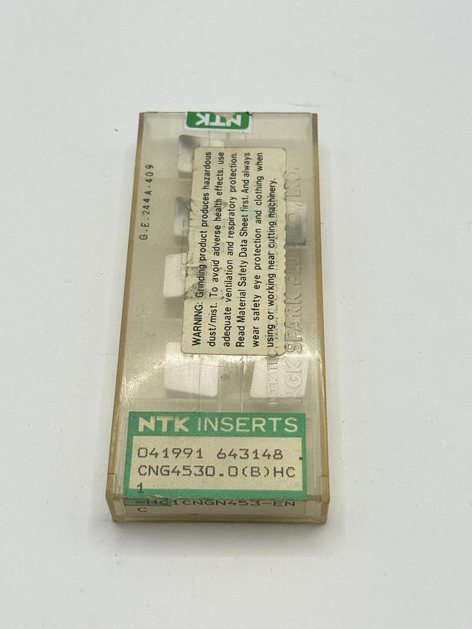 Used NTK Turning Inserts white Ceramic HC1CNGN453-ENC