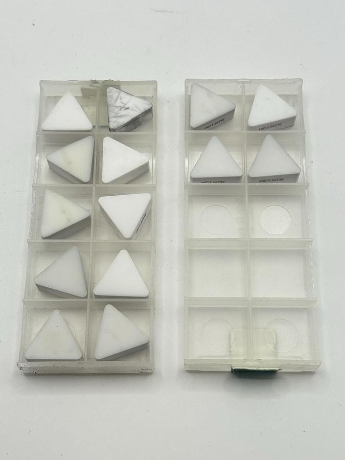 Used NTK Turning Inserts white Ceramic HC1TNGN454-ENC (5531355)