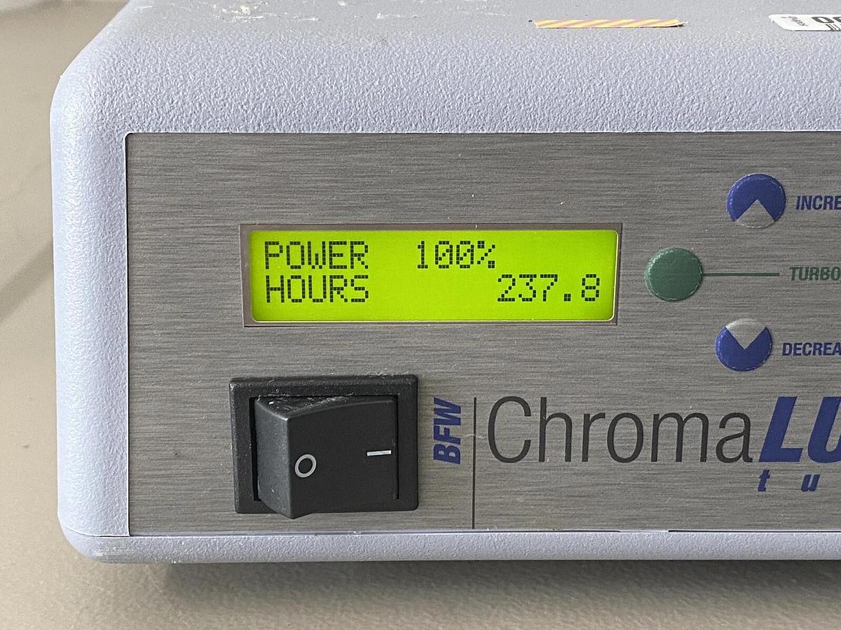 Used BFW Inc Chromalume Chroma Lume Turbo Light Source BFW 9870US (237.8 Hours)