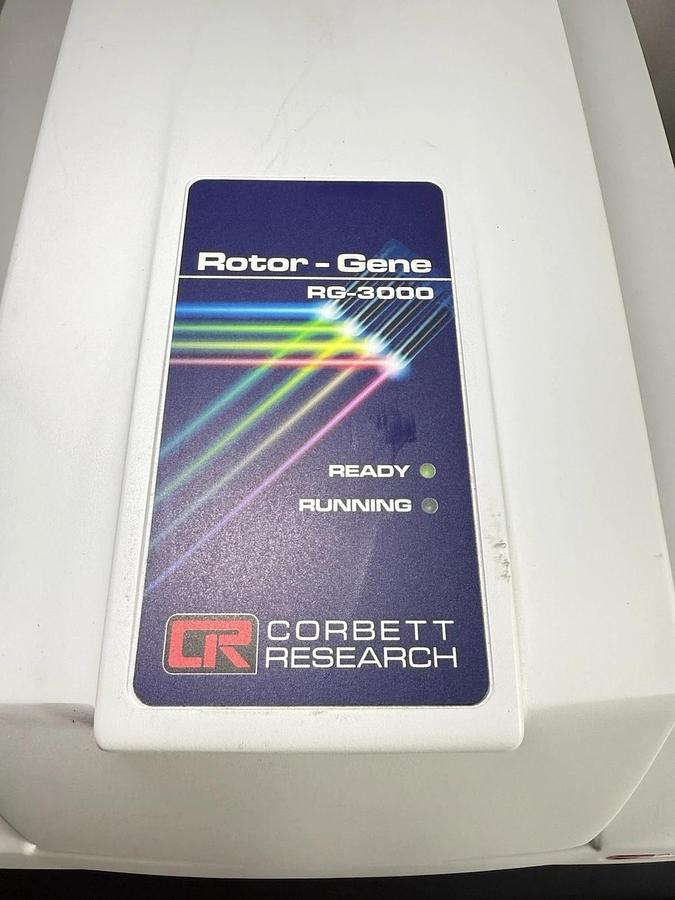 Used Corbett Research RG-3000 Rotor-Gene Real Time PCR Cycler Lab + Software manuals
