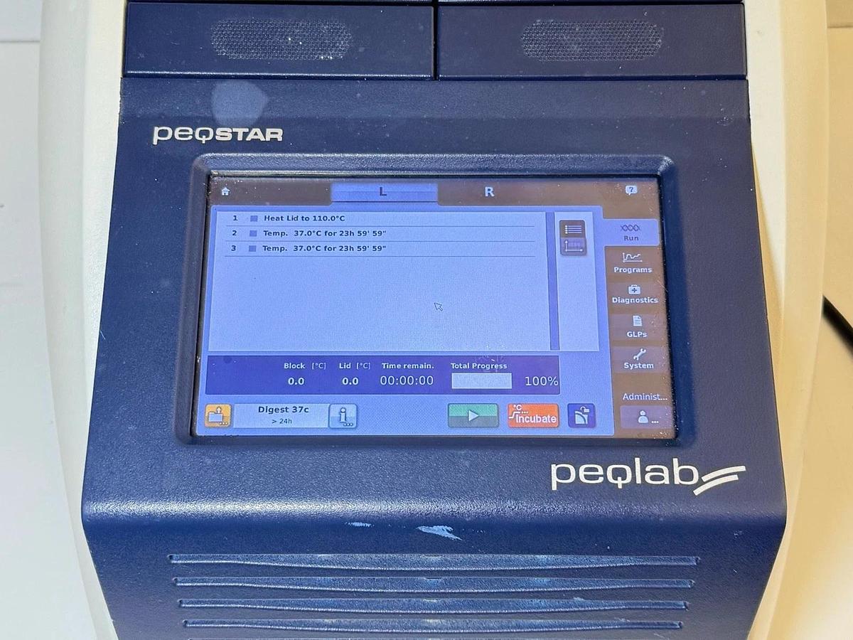 Used PEQLAB PeqSTAR 2X PCR Thermal Cycler – Dual 48Well Gradient Block, DNA Amplifier