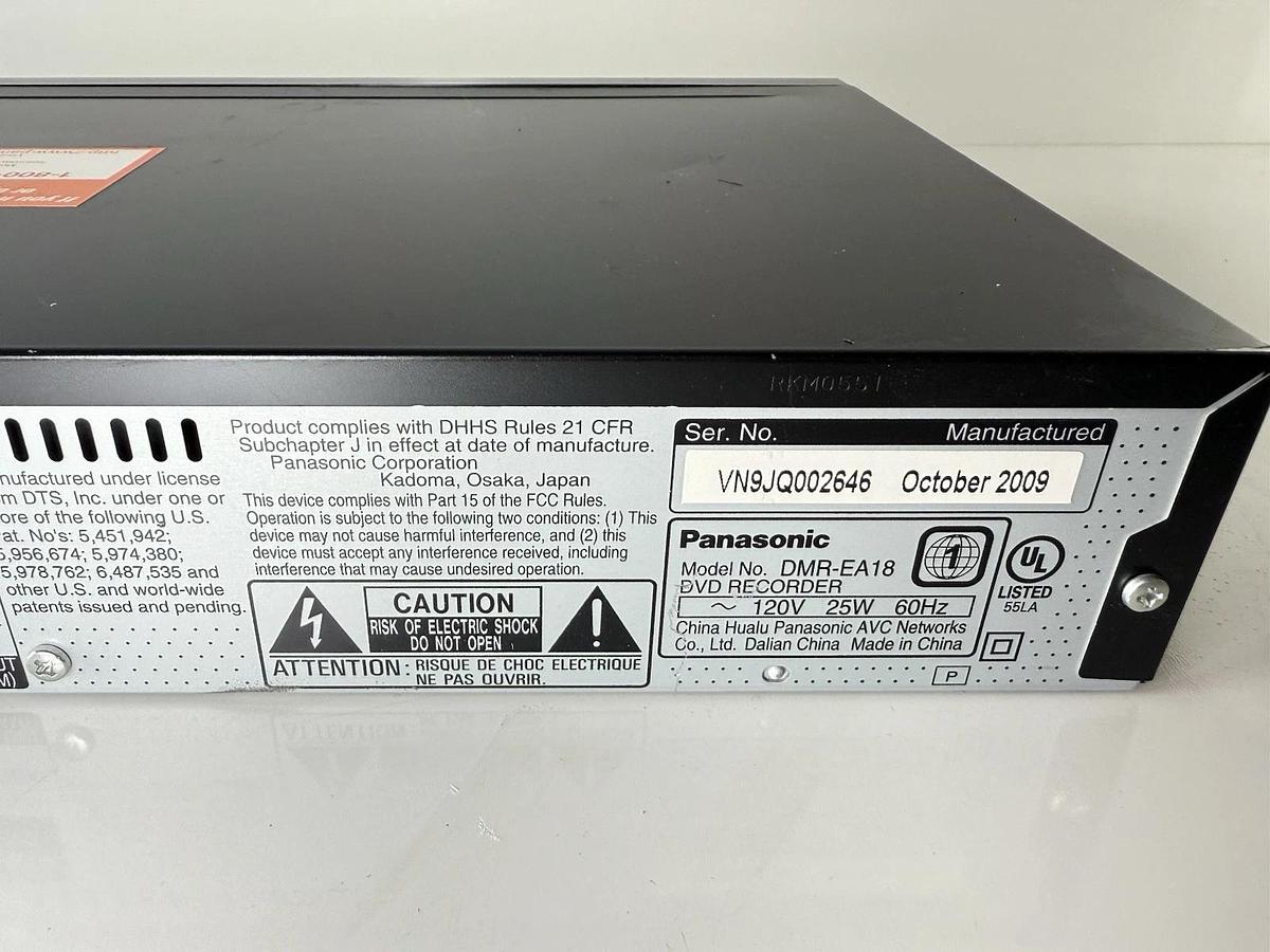 Used Panasonic Vintage DVD Recorder DMR-EA18