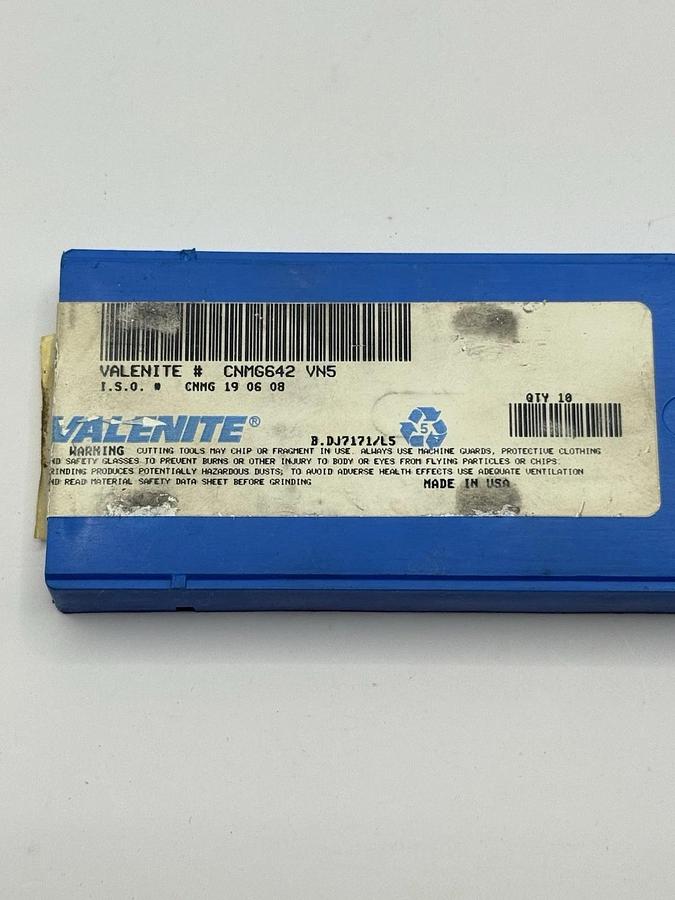 VALENITE Carbide Inserts CNMG642 CNMG190608 Grade: VN5