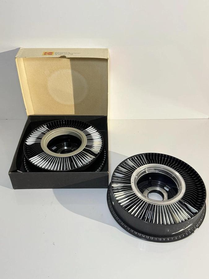 Used Lot 2 Kodak Pocket Carousel Universal Slide Tray 40 Vintage Slides