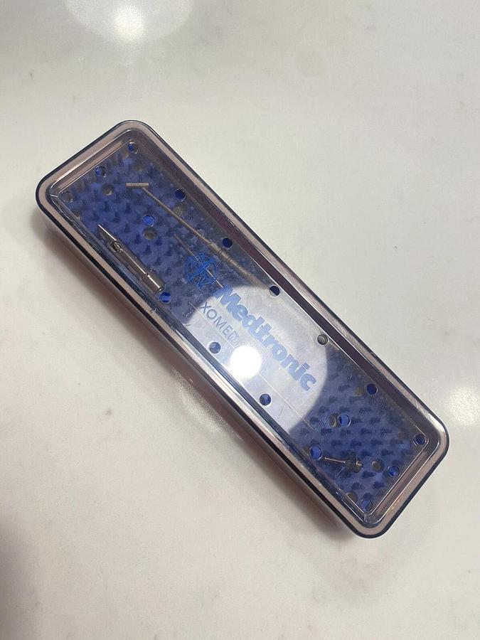 Used Medtronic Xomed - Stainless Steel Instruments (5pcs) 18-92001, 18-82900 W/ Case