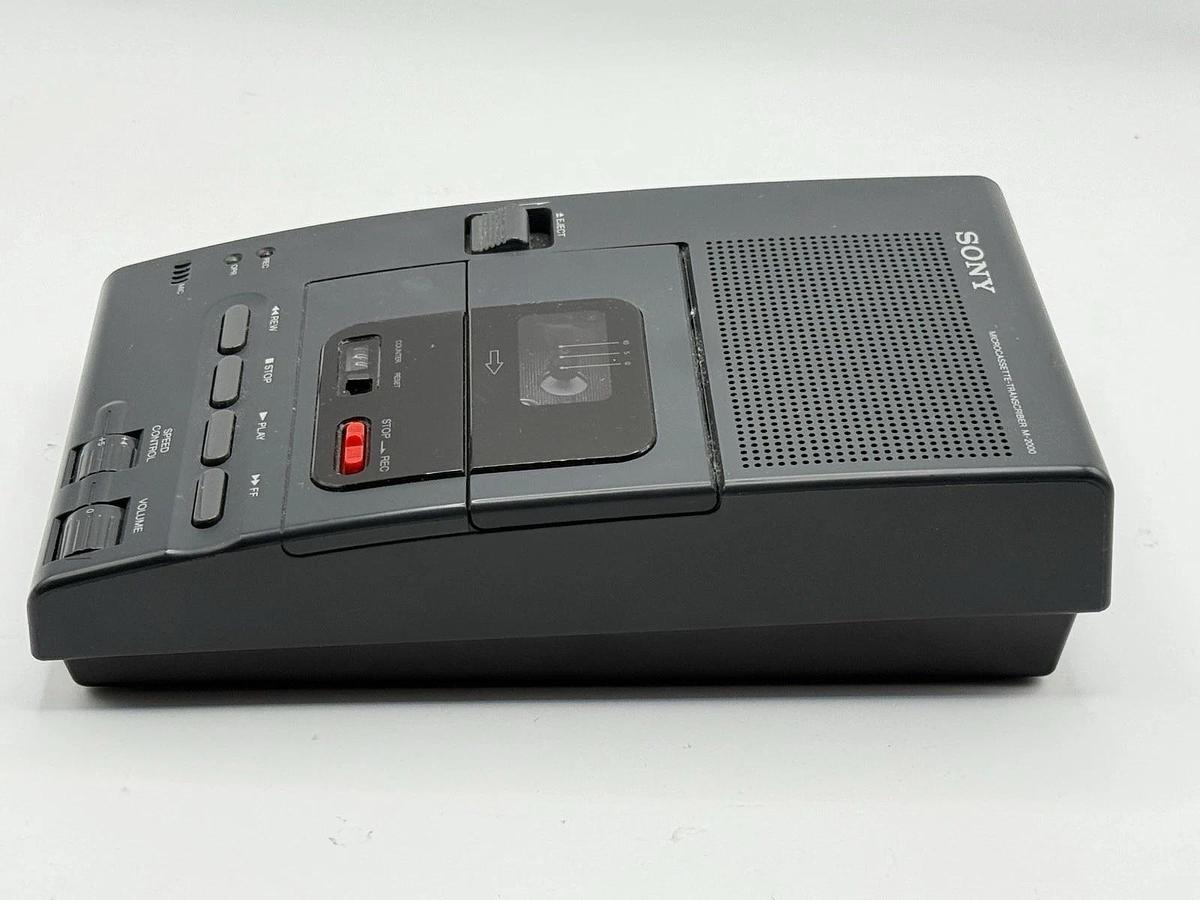 Used Sony M-2000 Desktop Microcassette Cassette Transcriber / Recorder
