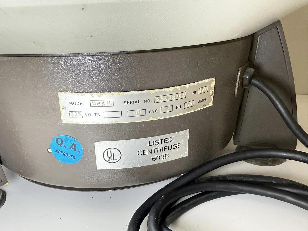 Used DAMON/IEC Division IEC HN-SII Oil Separation Centrifuge Model: HNS II