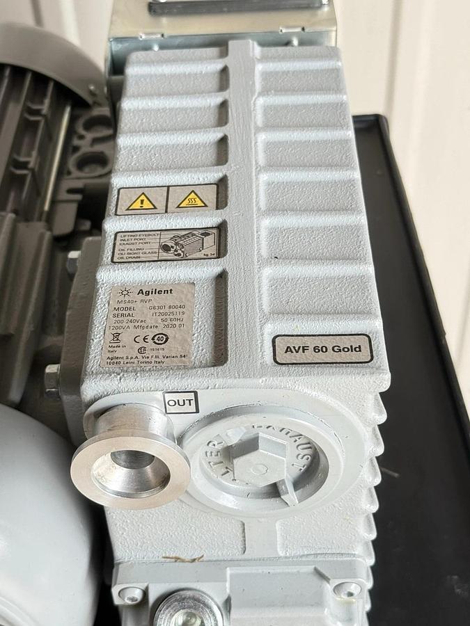 Used Agilent Technologies MS40+ RVP Rotary Vane Pump G6301-80040