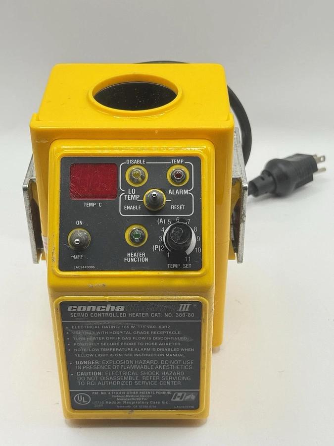 Used HUDSON RCI 380-80 Concha Therm III Servo-Controlled Heater