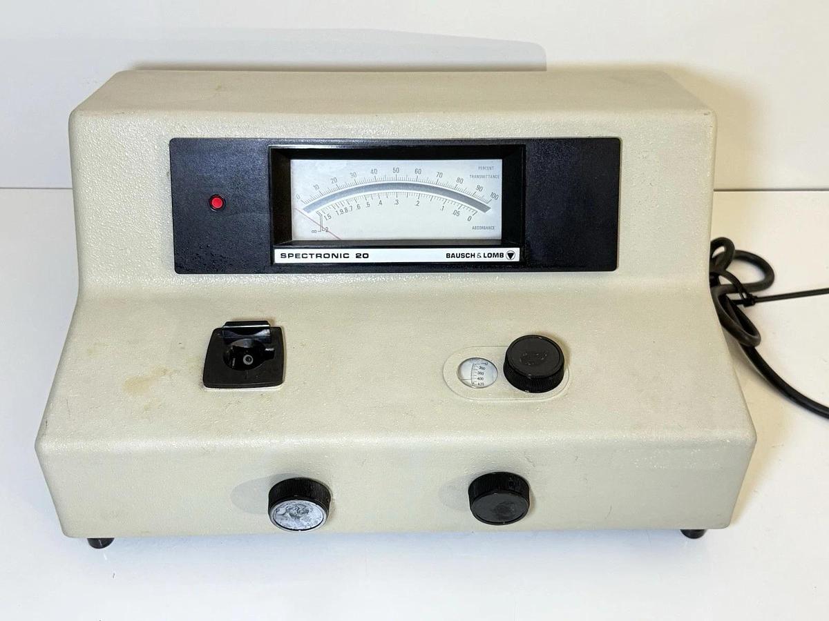 Used Bausch & Lomb Spectronic 20 Lab Spectrophotometer Colorimeter Spec 20