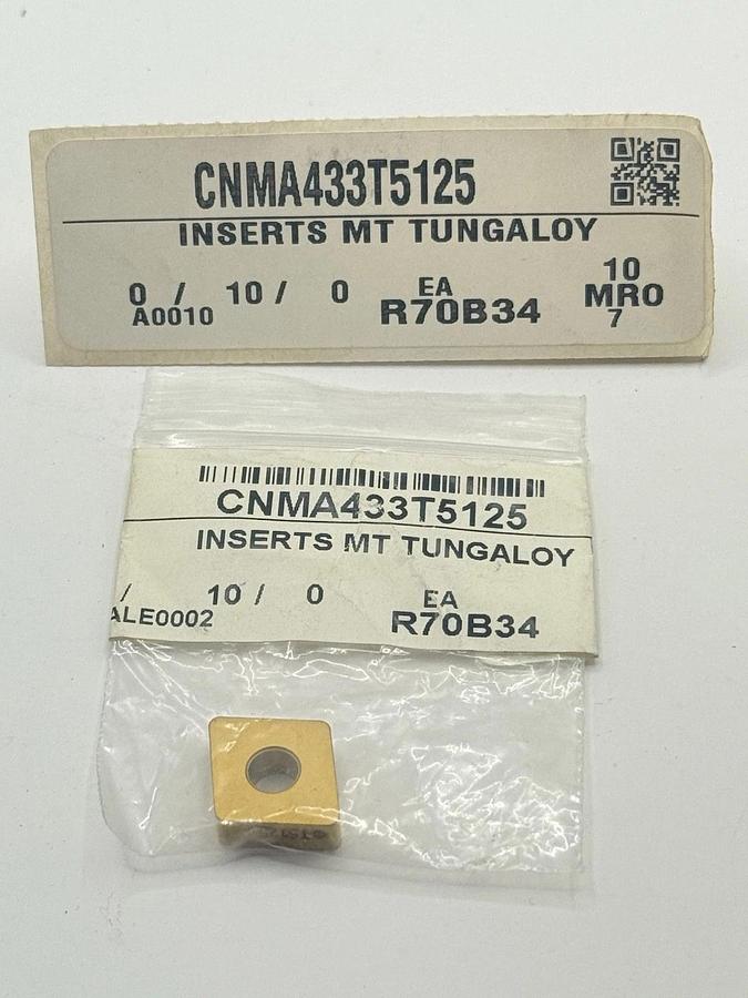 Used Tungaloy MT Carbide Turning Insert CNMA 433 T5125