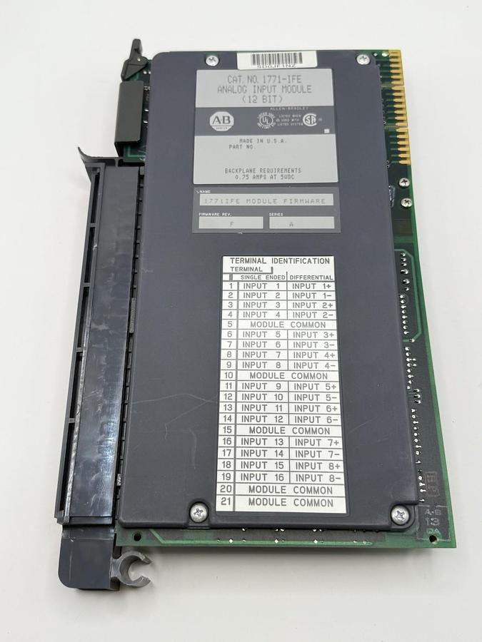 Used Allen-Bradley 1771-IFE Analog Input Module (12 Bit)