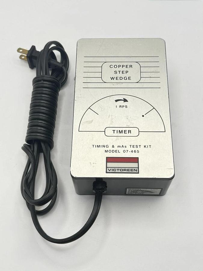 Used Victoreen 07-465 Timing & mAs Test Unit Copper Step Wedge