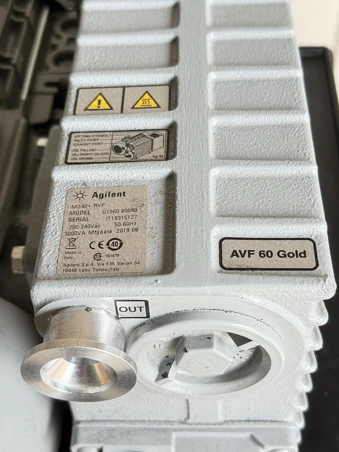 Used Agilent Technologies MS40+ RVP Rotary Vane Pump G1960-80040