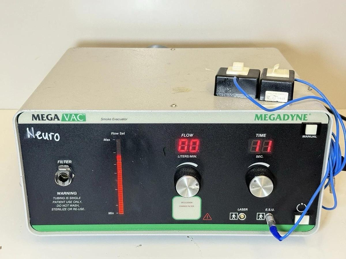 Used MegaDyne Mega Vac 2100 Smoke Evacuator with Tubing