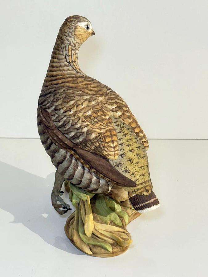 Used Boehm Limited Edition Porcelain Figurines - Pair of Lesser Prairie Chickens