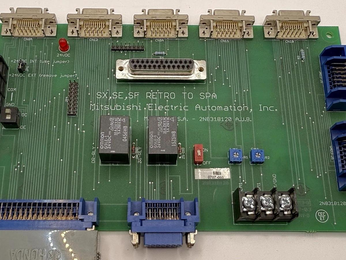 Used Mitsubishi Electric Automation - SX, SE, SF Retro To SPA Board 2N831B120 A.U.B.