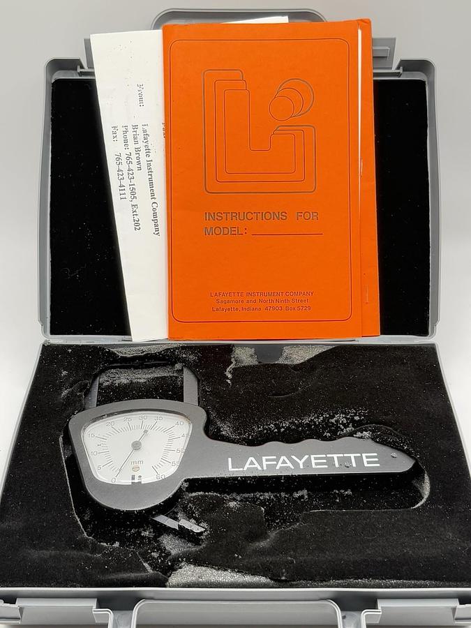 Used Lafayette Instruments - Skinfold Caliper 0-60 Mm W/Case