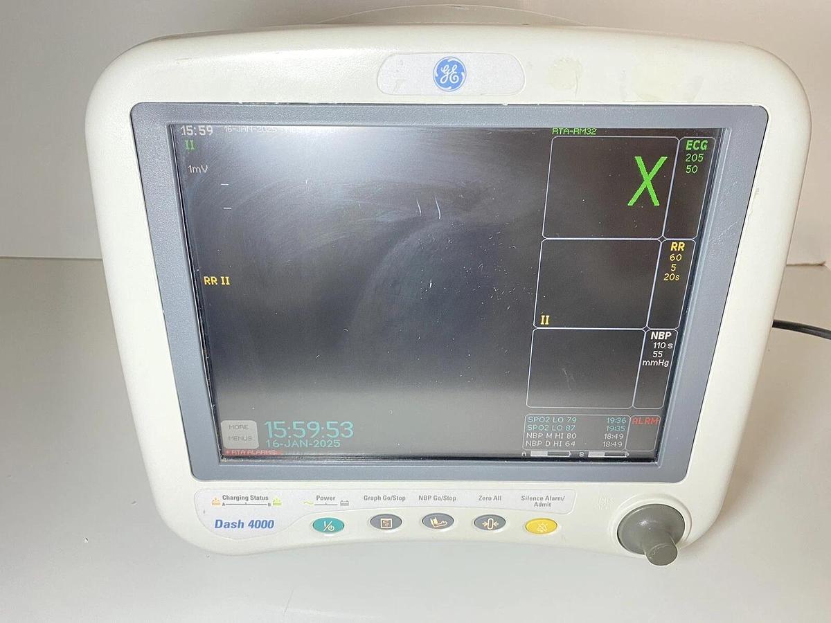 Used GE Medical Systems Dash 4000 Monitor