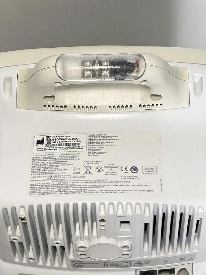 Used GE Medical Systems Dash 3000 Monitor 2035598-102