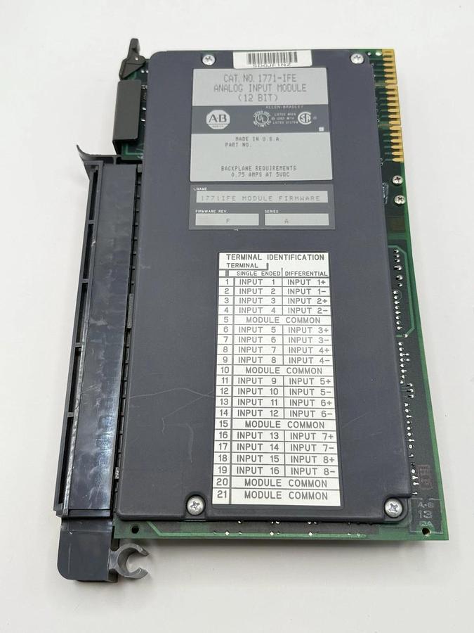 Used Allen-Bradley 1771-IFE Analog Input Module (12 Bit)