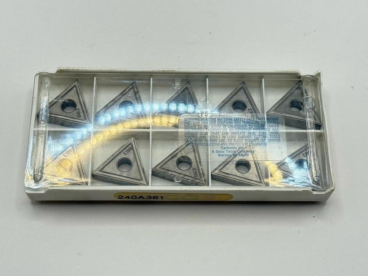 Used SECO Carbide inserts TNMG220404-MR4 883 / TNMG431-MR4 (EDP07475)