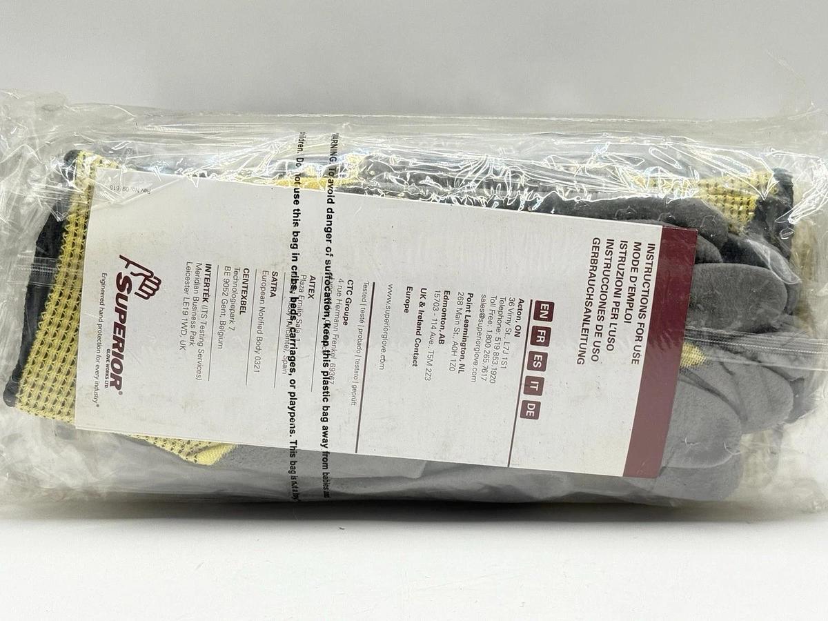 Used NEW 12 Pairs - Superior Glove - Dexterity Coated Cut Resistant Glove S13KFGPU-11