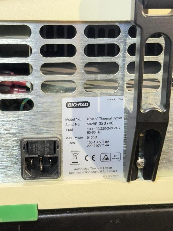 Used BIO-RAD Bio Rad iCycler MyiQ2 Two Color Real-Time PCR System