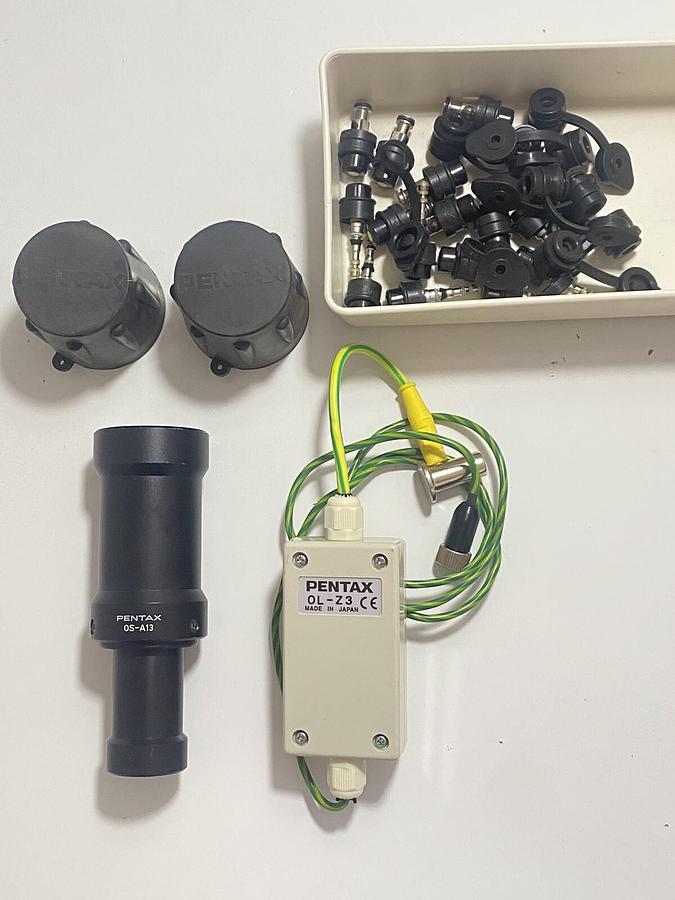 Used Lot Of Pentax Parts : OS-A13 white balance adjuster adapter, Caps & OL-Z3