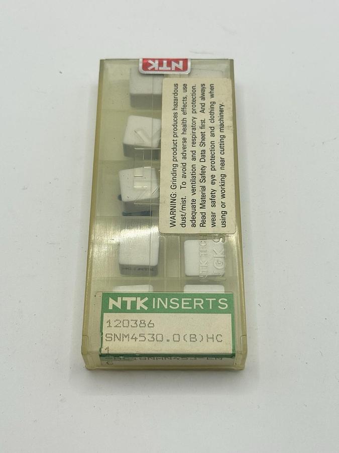 Used NTK Turning Inserts white Ceramic HC1SNMN453-ENC