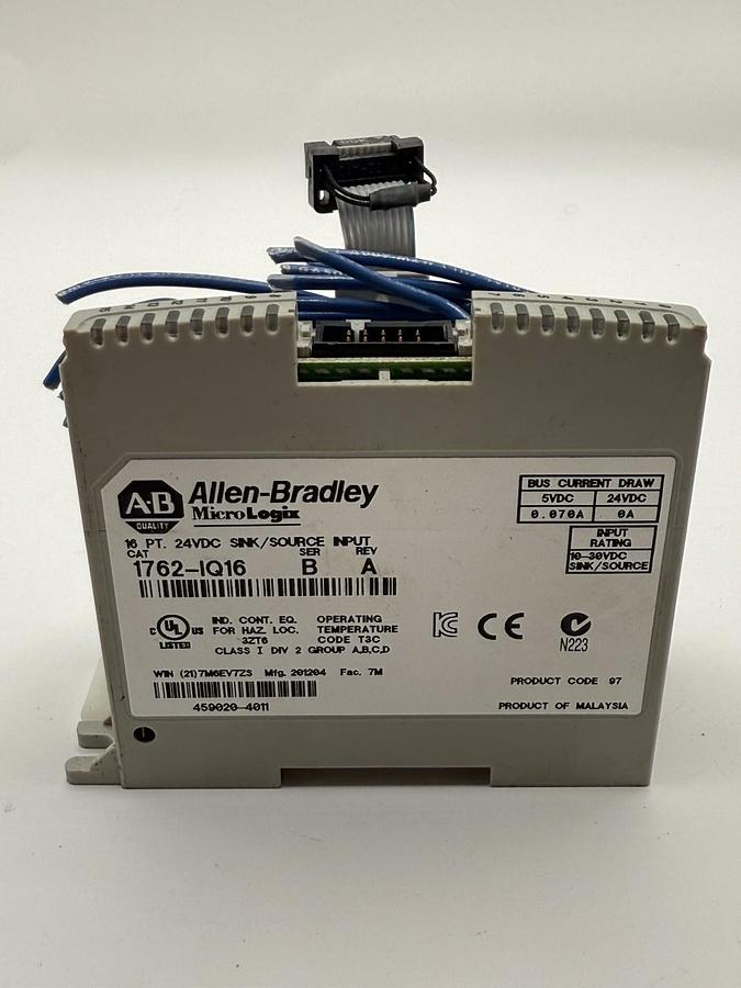 Used Allen Bradley AB MicroLogix Digital Input Module (Cat no: 1762-IQ16)