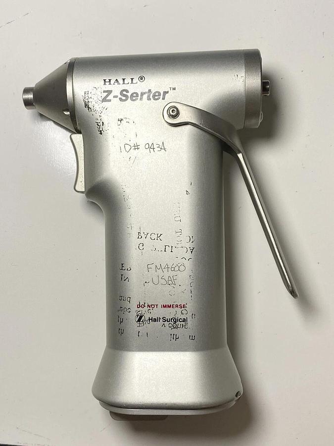 Used ZIMMER HALL 5050-20 Z-Serter Wire Driving System With 5050-026 Sterilizing Case