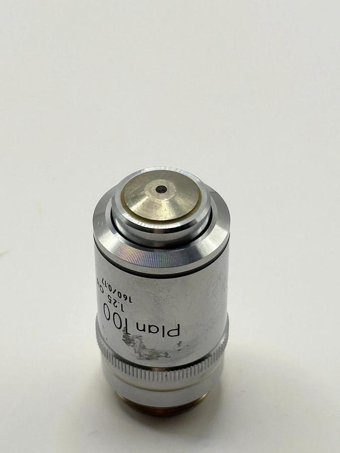 Used Nikon Microscope Objective Plan 100x 1.25 Oil 160/0.17 Japan 239218