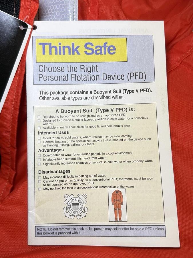 Coleman Stearns I580 Industrial Flotation Coverall I580ORG-06-000 XXLarge XXL