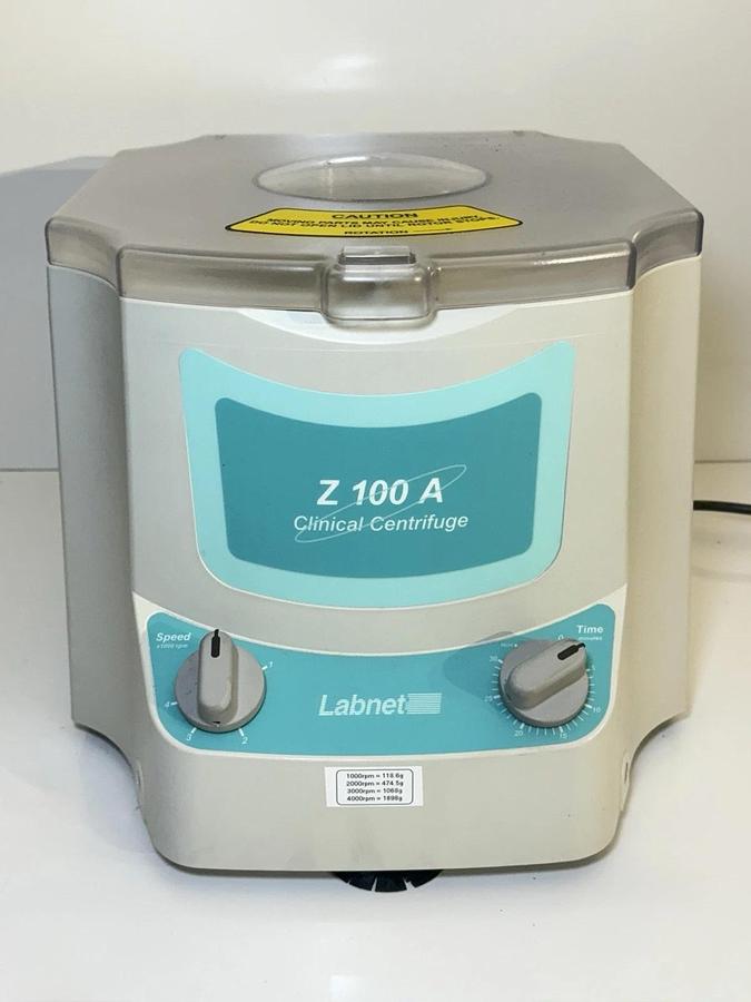 Used Labnet Z100 A Clinical Centrifuge - 6 tubes holder Rotor