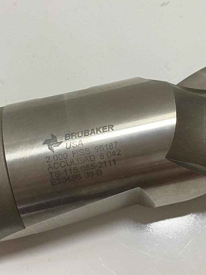 Used Brubaker Tool USA - HSS End Mill E30486-00-B / 30486 2” 5-3/4 TS-115.055-2111